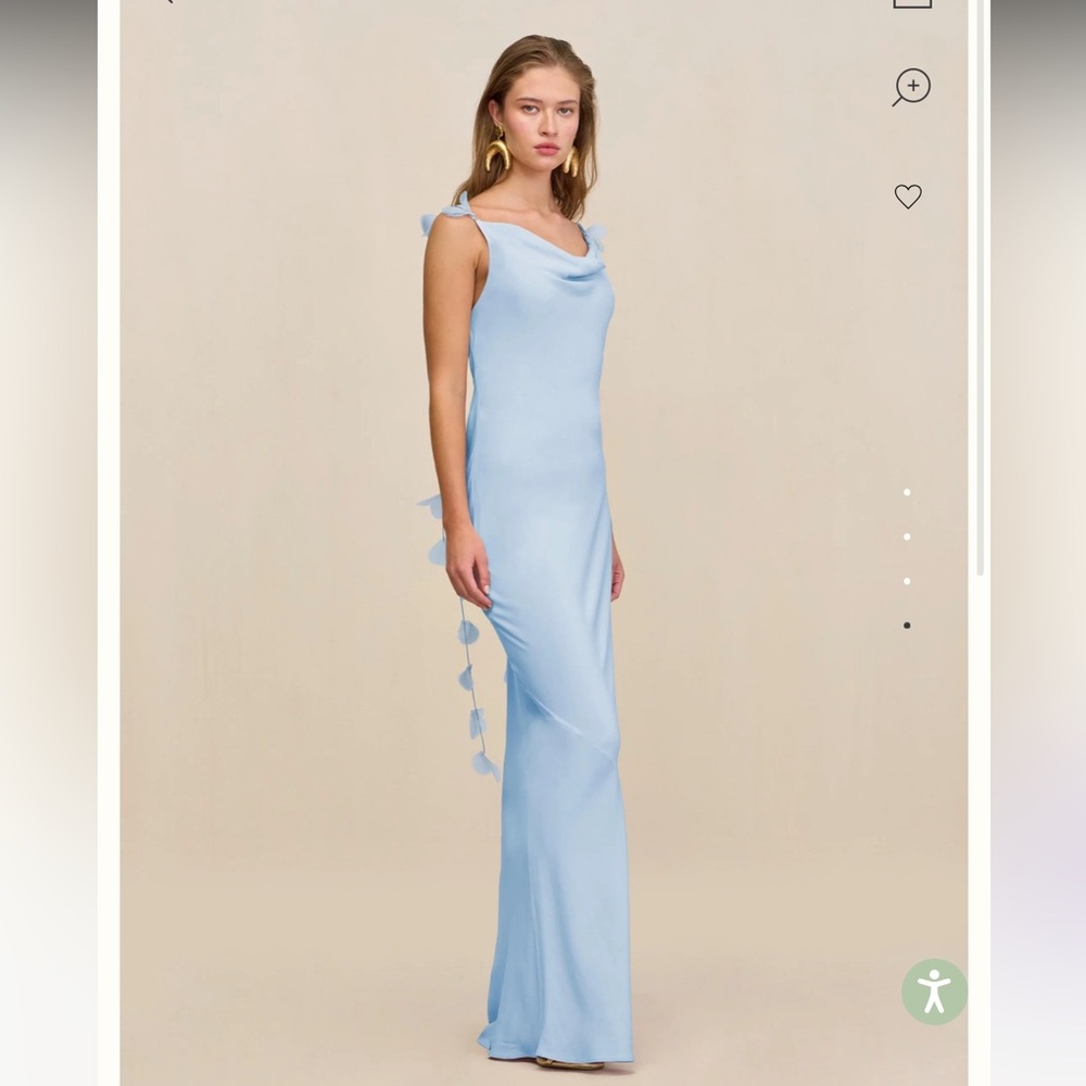 Cult Gaia Nymeria Gown Small Coastal Blue - Picture 3 of 16